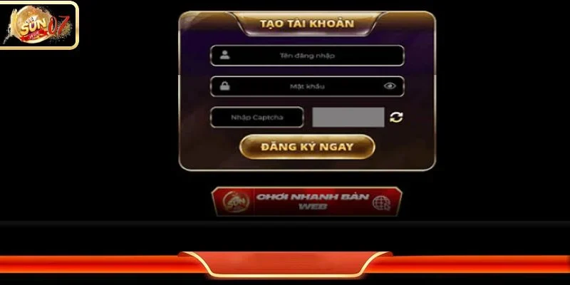 Cách thức đăng ký tài khoản chơi khi tải sun win